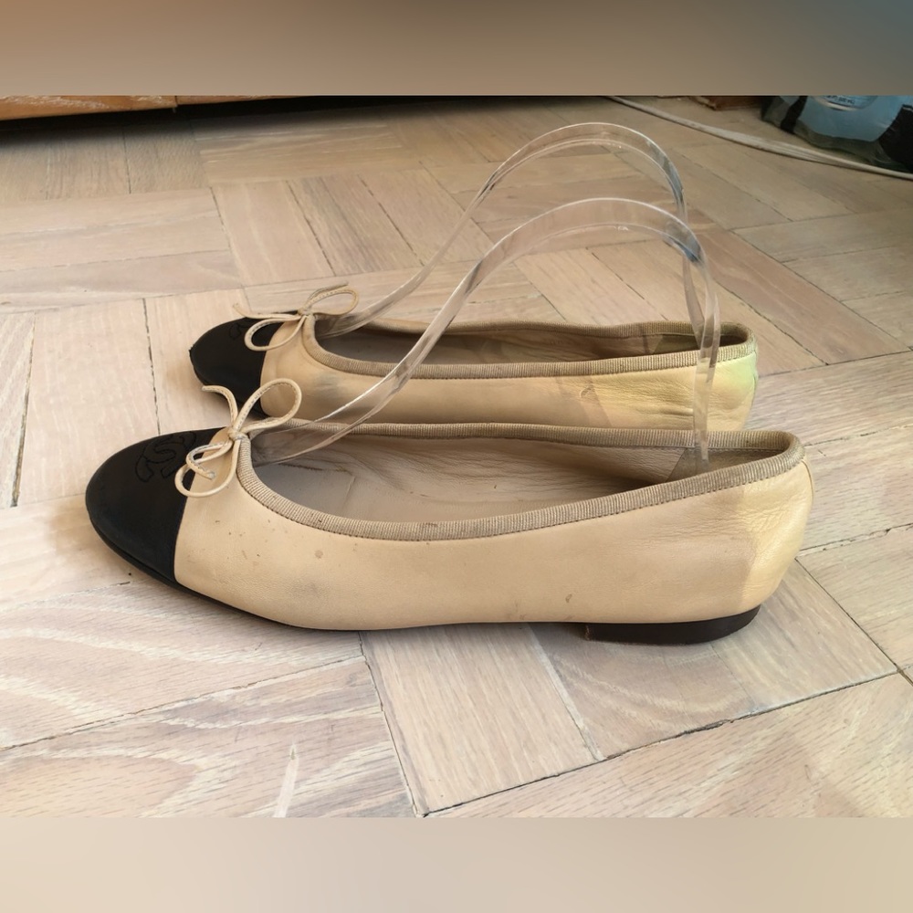 Chanel Leather Ballet Flats